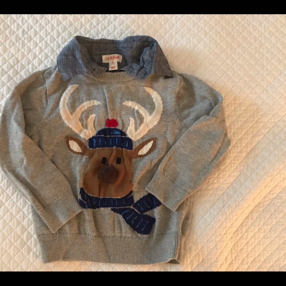 Boys 3T Cat & Jack Christmas Sweater